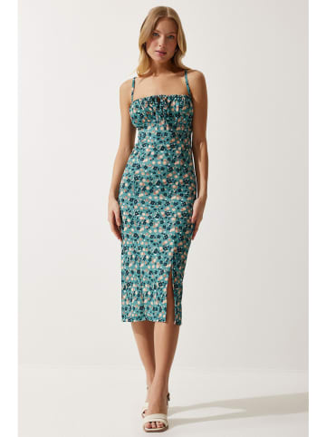 Happiness Istanbul Jurk turquoise/oranje