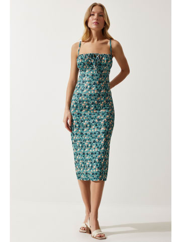 Happiness Istanbul Jurk turquoise/oranje