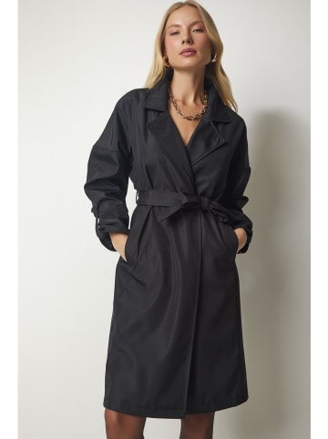 Happiness Istanbul Trenchcoat zwart
