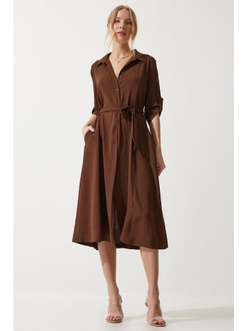 Happiness Istanbul Jurk bruin