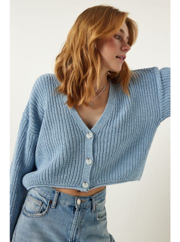 Happiness Istanbul Kardigan w kolorze błękitnym