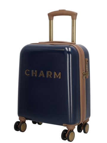 Charm Walizka "Capetown" w kolorze czarnym - 34 x 45 x 20 cm