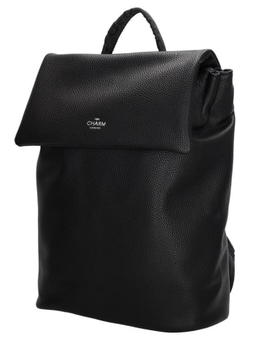 Charm Rucksack in Schwarz - (B)30 x (H)35 x (T)12 cm