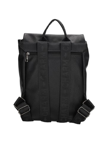 Charm Rucksack in Schwarz - (B)30 x (H)35 x (T)12 cm