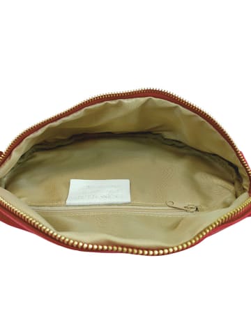 Florence Bags Leder-Brustbeutel "Starly" in Rot - (B)25 x (H)16 x (T)8 cm