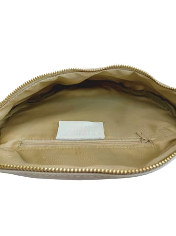 Florence Bags Leren borstbuidel "Starly" beige - (B)25 x (H)16 x (T)8 cm
