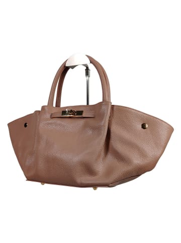 Florence Bags Leder-Henkeltasche "Enfola" in Hellbraun - (B)50 x (H)22 x (T)17 cm