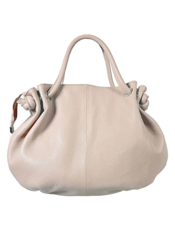 Florence Bags Leren handtas "Chiessi" beige - (B)40 x (H)30 x (D)15 cm
