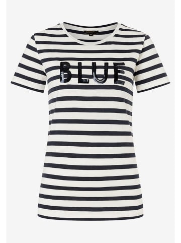 More & More Shirt donkerblauw/wit