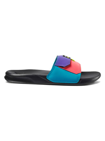Reef Pantoletten in Schwarz/ Bunt
