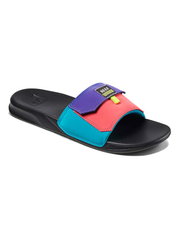 Reef Pantoletten in Schwarz/ Bunt