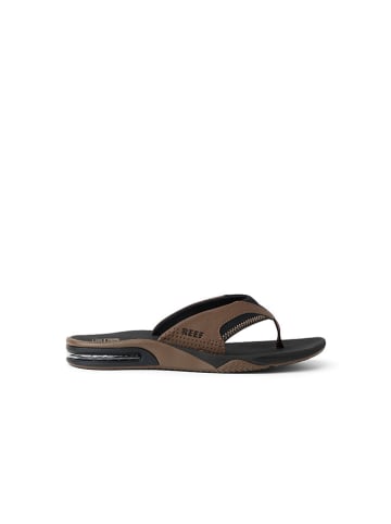 Reef Teenslippers "Fanning" bruin/zwart