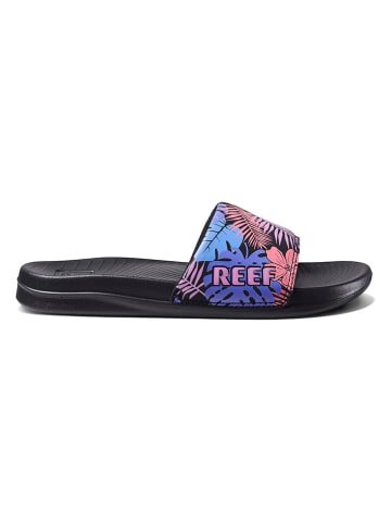 Reef Pantoletten in Schwarz/ Lila