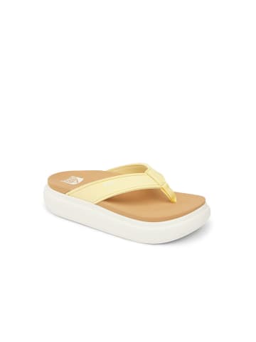Reef Plateauteenslippers "Cushion Bondi" geel
