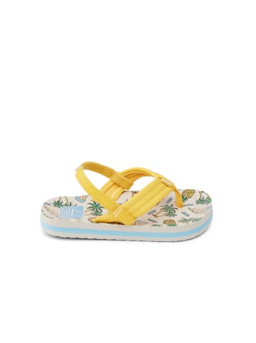 Reef Plateausandalen "Ahi" in Gelb/ Beige