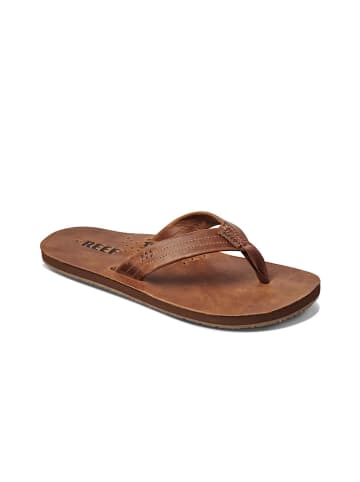 Reef Leren teenslippers "Reef" bruin