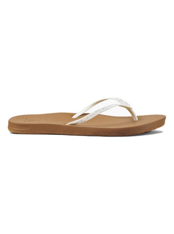 Reef Teenslippers wit/lichtbruin