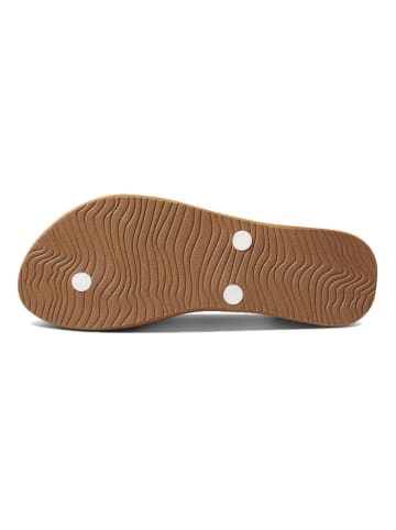 Reef Teenslippers wit/lichtbruin