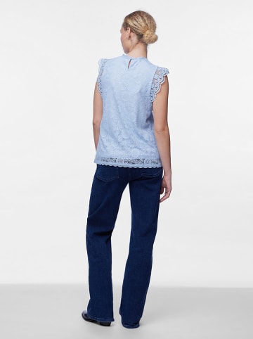 Pieces Blousetop "Olline" lichtblauw