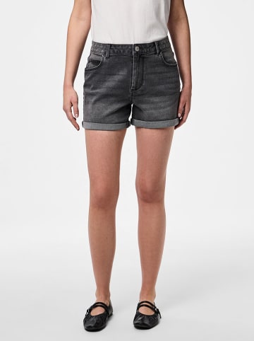 Pieces Jeans-Shorts "Peggy" in Grau