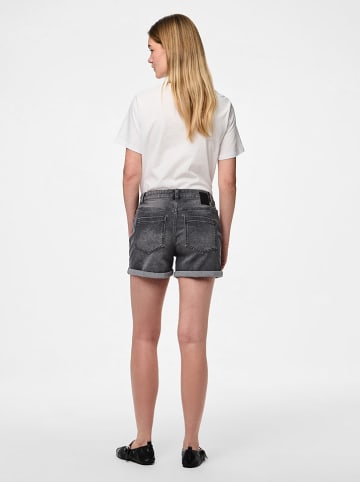 Pieces Jeans-Shorts "Peggy" in Grau