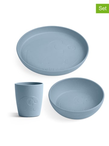 Sebra 3-delige serviesset blauw