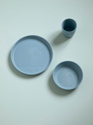 Sebra 3tlg. Geschirr-Set in Blau