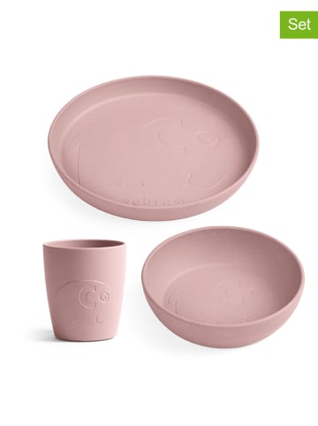 Sebra 3tlg. Geschirr-Set in Rosa