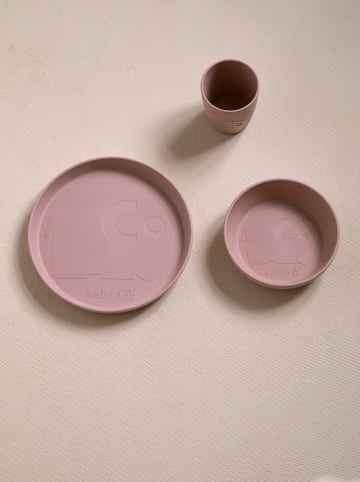 Sebra 3tlg. Geschirr-Set in Rosa