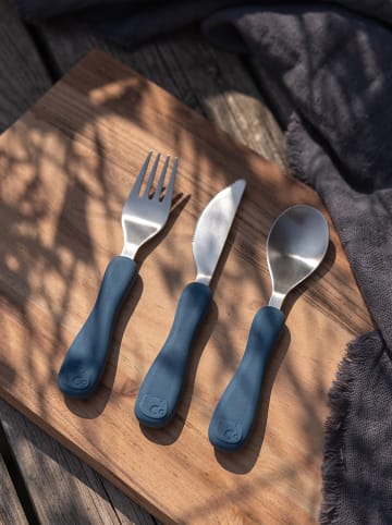 Sebra 3-delige bestekset blauw