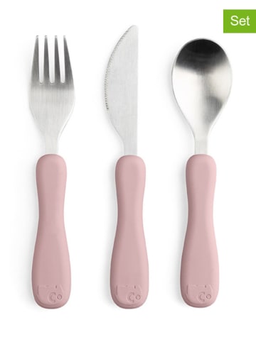 Sebra 3tlg. Besteck in Pink