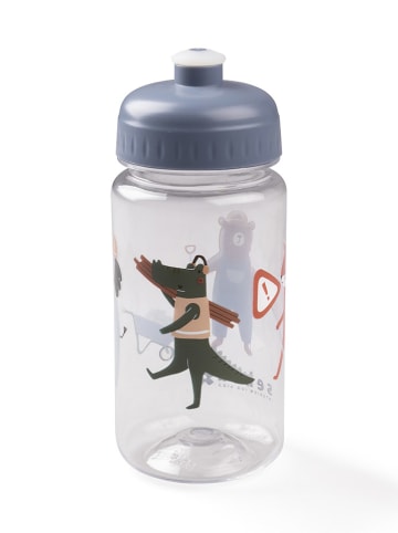 Sebra Trinkflasche "Busy Builders" in Dunkelblau/ Transparent - 500 ml