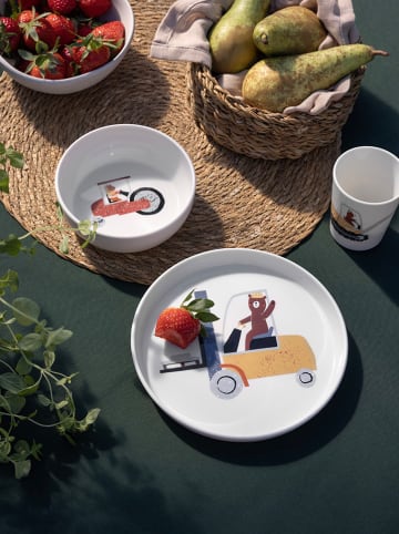 Sebra Kom "Busy Builders" crème/meerkleurig - (H)5 cm - Ø 13 cm