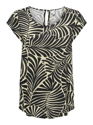 ONLY Bluse in Beige/ Schwarz