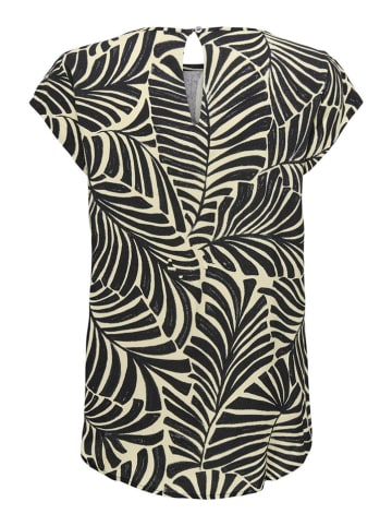 ONLY Bluse in Beige/ Schwarz