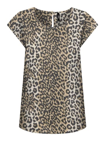 ONLY Bluse in Hellbraun/ Beige/ Schwarz