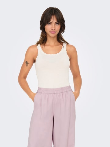 ONLY Top w kolorze białym