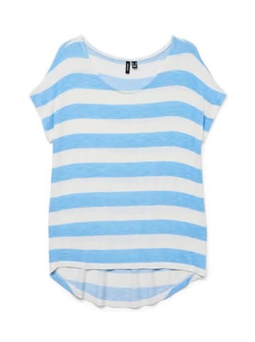 Vero Moda Shirt in Hellblau/ Weiß