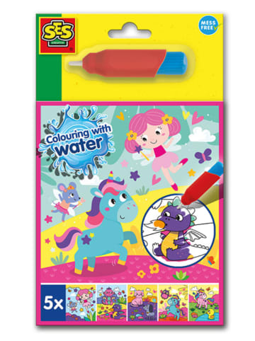 SES Malen mit Wasser Malbuch mit Wasserstift "Fantasie" - ab 3 Jahren