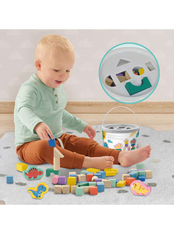 SES Klocki drewniane "Dinos" - 12 m+