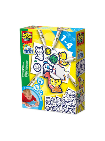 SES Tekenset "My first - Stickers om in te Kleuren" - vanaf 12 maanden