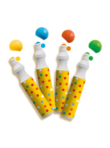 SES Schilderset "Dot Markers - 4 Kleuren XXL" - vanaf 3 jaar
