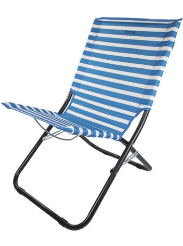 Regatta Klapstoel "Kruza" blauw/wit
