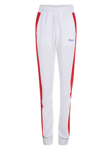 Fila Sweathose in Weiß/ Rot