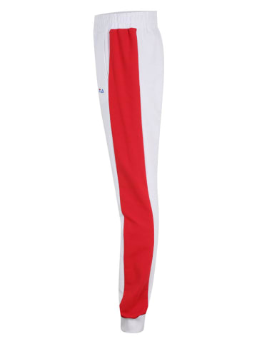 Fila Sweatbroek  wit/rood