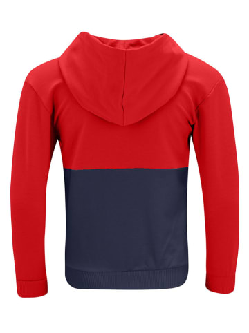 Fila Sweatjacke in Rot/ Dunkelblau