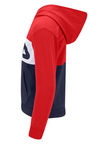 Fila Sweatjacke in Rot/ Dunkelblau
