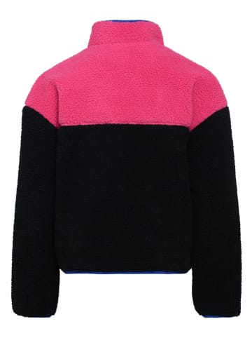Fila Fleecejacke in Schwarz/ Pink