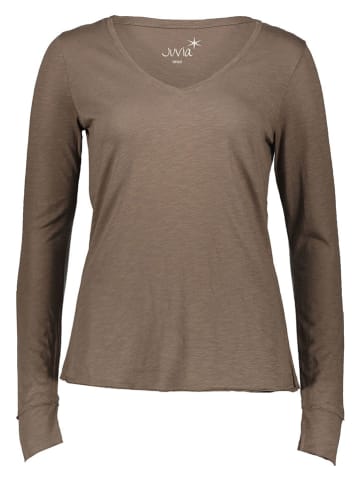 Juvia Longsleeve in Dunkelbraun