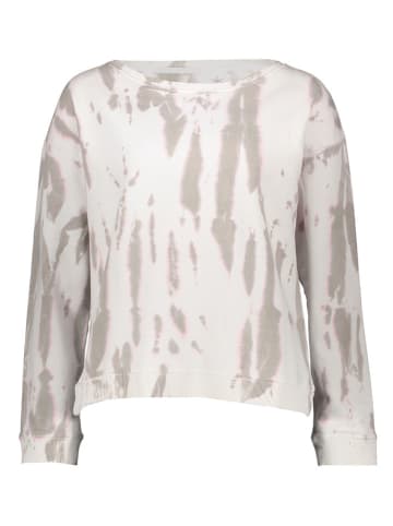 Juvia Sweatshirt in Weiß/ Taupe